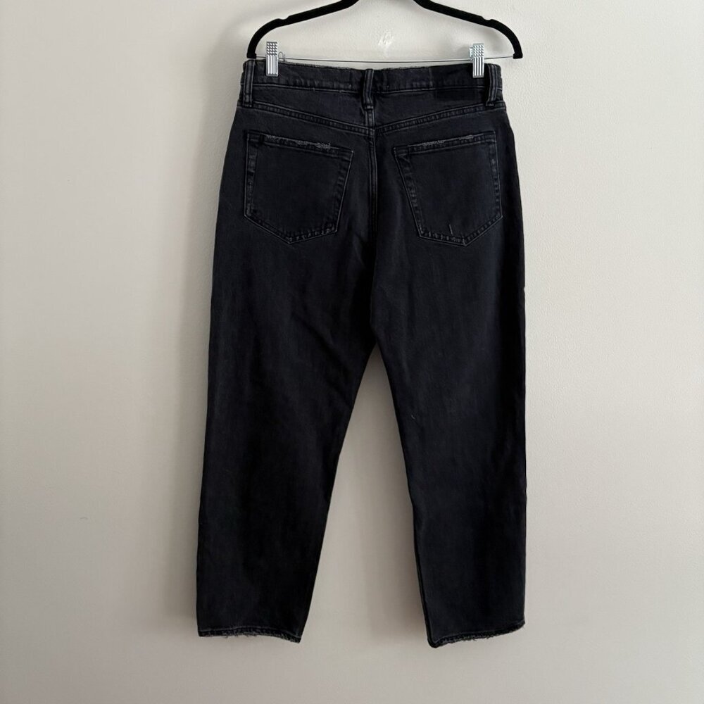 Abercrombie & Fitch Women 29/8XS Black Distressed The Dad High Rise Jeans NWT - Picture 11 of 16